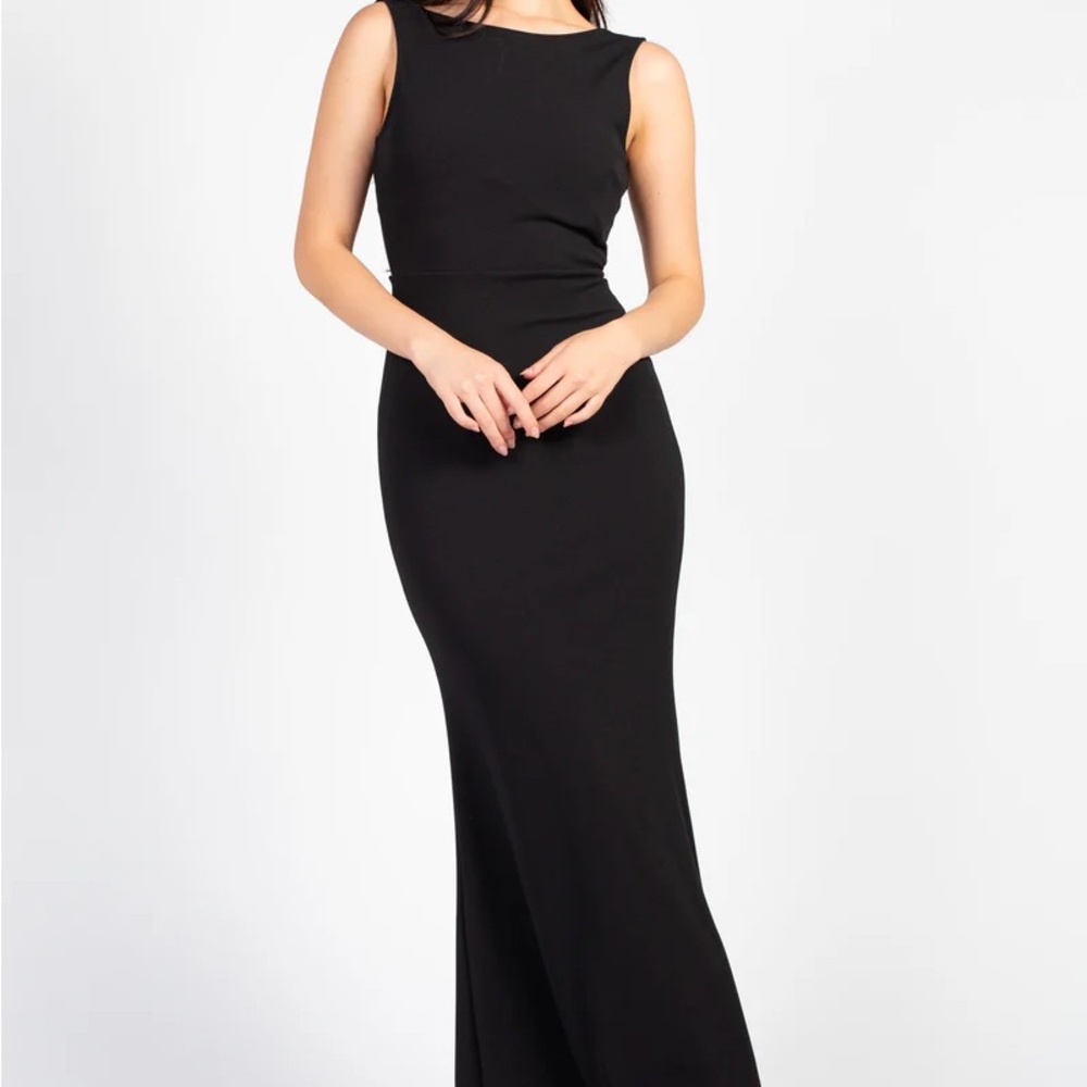 Chic Black Backless Maxi Dress